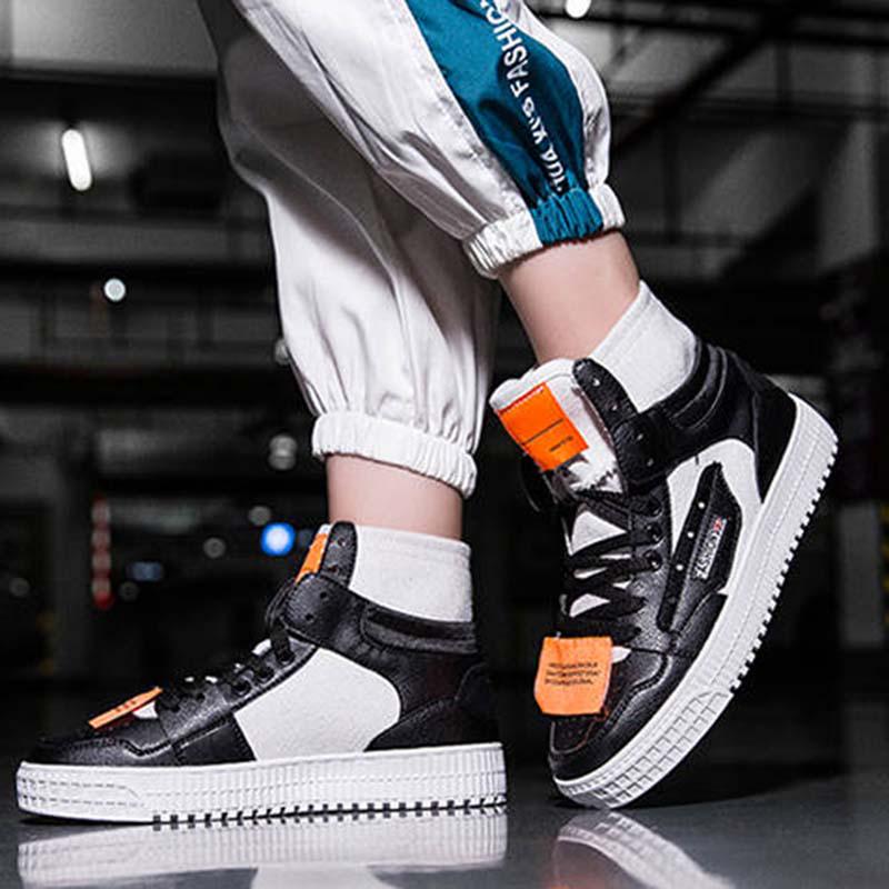 Plus Size39-45 Men Sneakers Leather Breathable Breathable Non-slip and Wear-resistant Leather