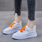 Velcro White Shoes Women Spring All-match Thick-soled Korean Students Casual Breathable Sneakers