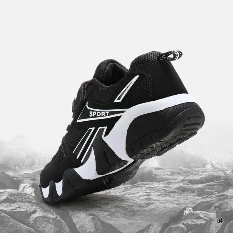 Boys' Sports Shoes for 4-15 Years Old Spring and Autumn Mesh Breathable Non-slip Shoes Children's Casual Shoes Lightweight Student Travel Shoes