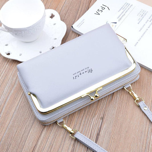 Mobile Phone Bag Female Mini Small Shoulder Bag Diagonal Fashion Mobile Phone Bag Wild Net Red Coin Purse Female Long Zipper