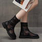 Summer Women's Martin Net Boots All-match Breathable Net Boots Hollow Flat Thin Short Boots