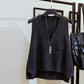 Spring and Autumn Short Loose Waistcoat College Style Knit Solid Color Waistcoat Pocket Sleeveless Sweater Women