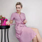 Summer Short-sleeved Dress Women's French Niche Large Size Temperament Waist Was Thin and Thin Skirt