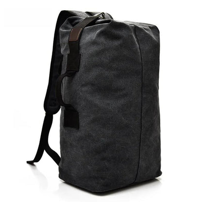 Canvas Travel Backpack Men and Women Backpack Sports Fitness Mountaineering Portable Suitcase Large Capacity Business Travel Luggage Bag