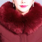 Long Over-the-knee Thick Cotton-padded Jacket Middle-aged and Elderly Winter Jacket Cotton-padded Jacket Plus Size Cotton-padded Jacket for Ladies