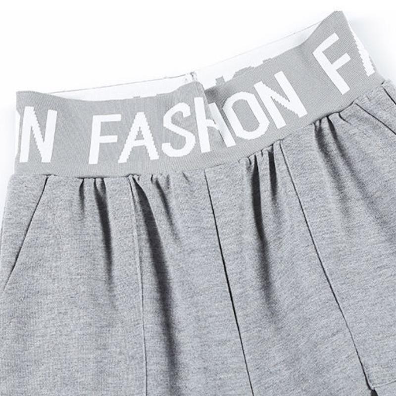 Sweatpants Summer Female Tide High Waist Gray Wild Casual Harem Pants Loose and Thin Trousers