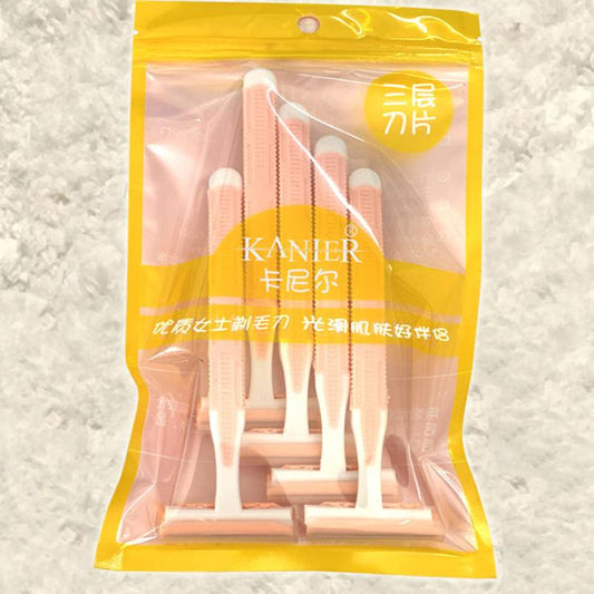 Five Pack Lady Shaver Underarm Hair Leg Removal Knife Dedicated Female Hair Remove Instrument