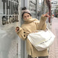 Large Size Turtleneck Sweater Autumn and Winter Middle Length Coat Loose Casual Young Women's Top