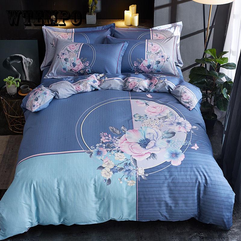 Cotton Satin Bedding Set Comforter Bedding Set Duvet Cover Bed Sheet Pillow Quilt Cover