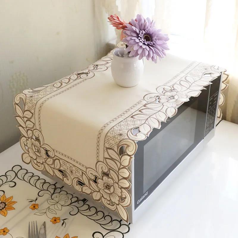 40*80cm Microwave Oven Cover Dust Cover Cloth Cover Oil Cover Cloth Oven Cover Three Sides All-inclusive