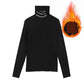 Pofulove K Long-sleeved Wild Shirt Plus Size Women Base Shirt T-shirt Winter Plus Velvet Turtlenec