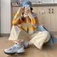 Autumn Women's Knitted Cardigan Fashion Casual Jacket Women's Long-sleeved Slim Cropped Top Sweater