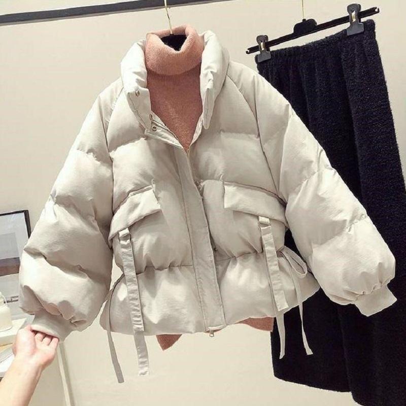 Winter Women's Short Down Down Padded Jacket Winter Thick Coat To Keep Warm Waist Waist Coat Women In Winter