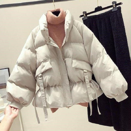 Winter Women's Short Down Down Padded Jacket Winter Thick Coat To Keep Warm Waist Waist Coat Women In Winter