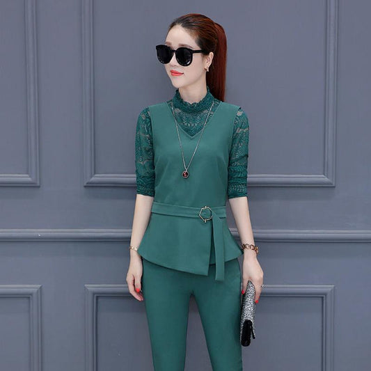 Temperament Suit Female Spring and Autumn Self-cultivation and Slimming Goddess Fan Celebrity Three-piece Professional Wear