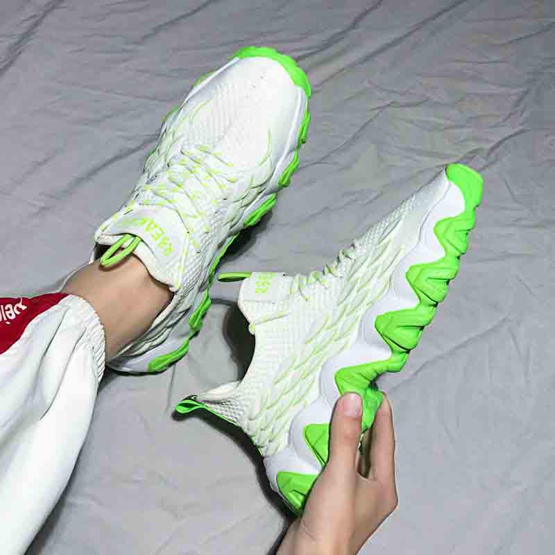 Plus Size 39-44 Fashion Summer Men Sneakers Low-top Mesh Running Basketball Shoes Outdoor Non-slip Shockproof Shoes