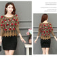 Fall/winter Women Crocheted Knit Jumper Short Pullover Batwing Sweater  Round Neck Mohair Sweater Outwear