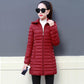 Women Autumn Winter Medium Long Coat Thicken Warm Hooded Jackets Cotton Padded Puffer Jacket Overcoat Slim Mid-length Windproof Parkas