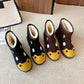 Winter Korean Flat Snow Boots Women Cute Cartoon New Short Boots Thick Waterproof Warm Cotton Shoes