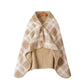 Shawl Cloak Blanket Autumn and Winter Thickening Heating Thermal Office Nap Blanket Air Conditioning Blanket Flannel Buckle Cover Blanket
