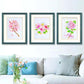 Cross Stitch Thread Embroidery Flower Embroidery Simple Modern Fresh Living Room Dining Room Handmade Simple Small