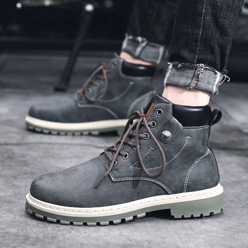 Ankle Boots Autumn Winter Men's Martins Boots Motorcycle Boots Outdoor Working Snow Boots Men Shoes