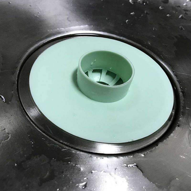 1Pcs Potable Drain Stop Kitchen Sink Stopper Drain Plug Floor Drain Hair Stopper Bath Catcher Sink Strainer Cover Tool