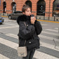 Winter Padded Jacket Women's Short Thick Padded Jacket Loose Korean Bread Jacket Hooded with Fur Lady Top Clothing