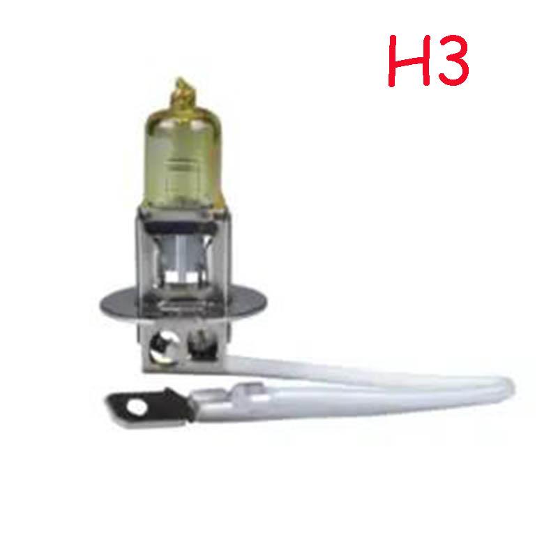 Car Gold Light Bulb Lights Ultra-bright Polymer Halogen Light Bulb 12V 100W H1 H3 H4 H7 9005 Xenon Lights High Light Light Index
