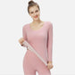 Women Long Sleeve Thermal Underwear Women Winter Thicken Tight Suit Sexy Pajamas Autumn Soft Lining High Elasticity Slim Body Comfortable Versatile
