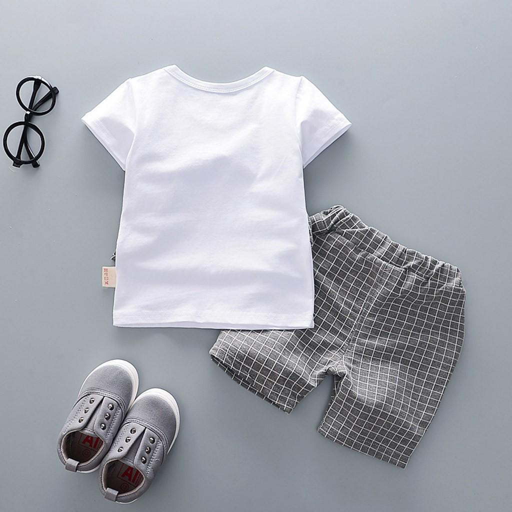 Baby Boy Gentleman Bow T-Shirt Top Shorts Pants Cute Casual Suit Summer Vest Short Sleeve Two Piece