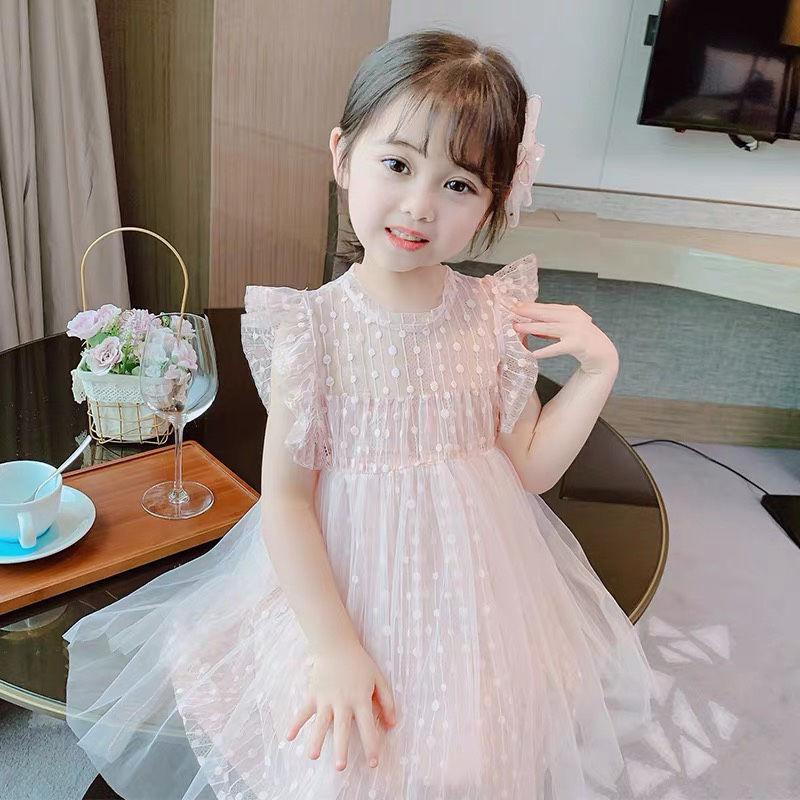 Girls Fluffy Cake Dresses Mesh Skirt Embroidery Ruffle Kids Christmas Party Costume Birthday Tutu Gown Children Clothing