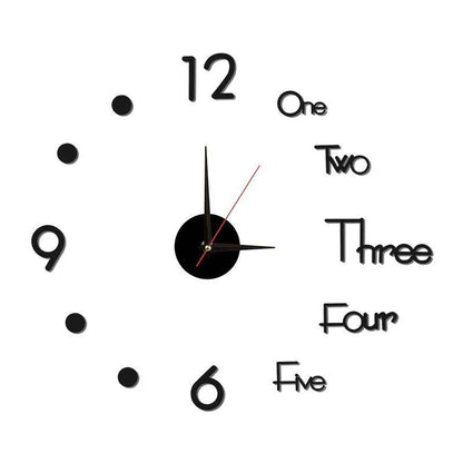 Creative Wall Clock Diy Living Room Fashion Art Free Perforated Wall Clock Modern Minimalist Mute Luminous Clock Wall