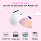 Gel Nail Polish Set 24W LED UV Lamp nail dryer Manicure Set Nail Tools Kit Nail Art Pusher Kit