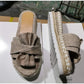 Slippers Women Slides Summer Bow Summer Sandals Bow -Knot Slippers With Thick Soles Platform Female Floral Beach Shoes