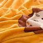 Children's Bedding Set Milk Velvet Quilt Cover Pillowcase Bed Sheet Quilt Cover Cartoon