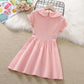 Girls' Dresses Summer Dresses Girls Princess Dresses Children's Summer Solid Color Cotton Skirts