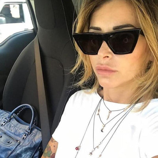 2019 Fashion Cute Sexy Retro Cat Eye Sunglasses Women Vintage Brand Designer Cateye Sun Glasses For