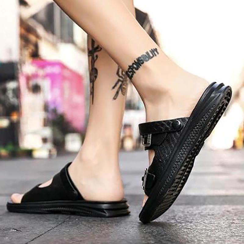 Sandals Men's Slippers Men's Summer Sandals and Slippers Korean Beach Shoes Outdoor Shoes