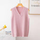 Palnic Female Knit Spring and Autumn School Style Sweater Vest Oxyte Woolen Horse Sewen