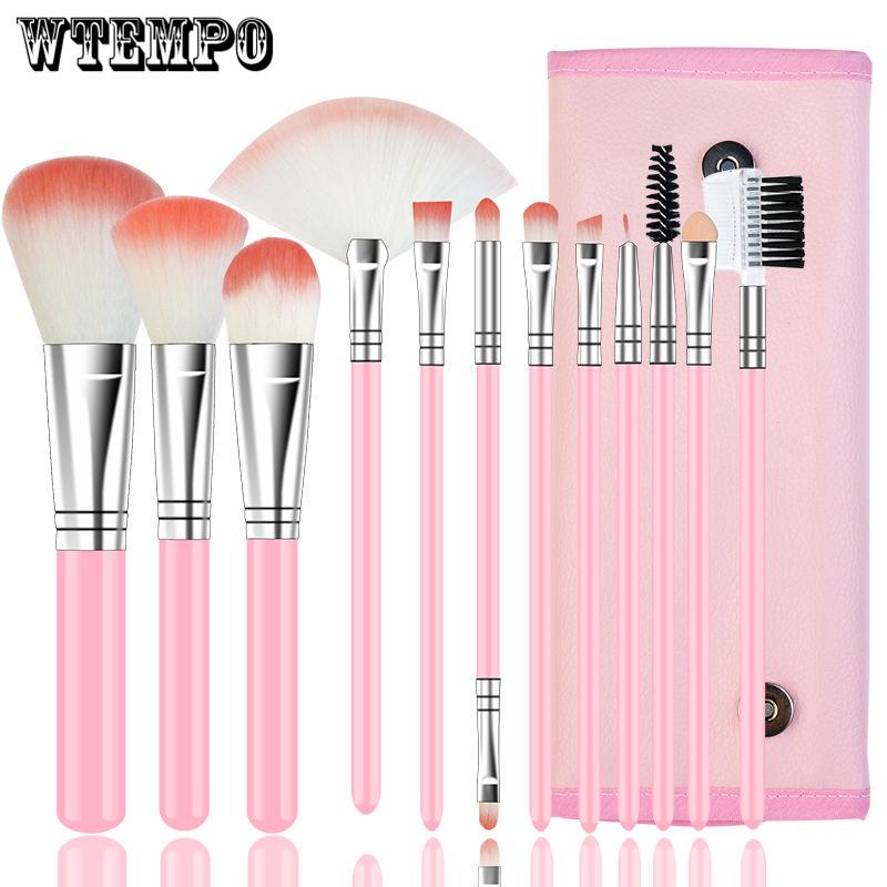 Champagne Makeup Brushes Set for Foundation Powder Blush Eyeshadow Concealer Kit Pincel Maquiagem