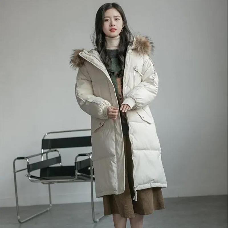 Large Size Cotton-padded Jacket Women's Mid-length Korean Down Padded Jacket Thick Loose Padded Jacket