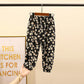Boy's and Girl's Spring and Summer Casual Pants Children's Autumn Large Size Floral Print Loose Trousers