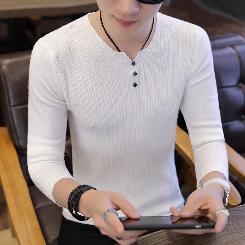 Sweater Male Spring Autumn New Fashion Student Trend Round Neck Thin Pullover
