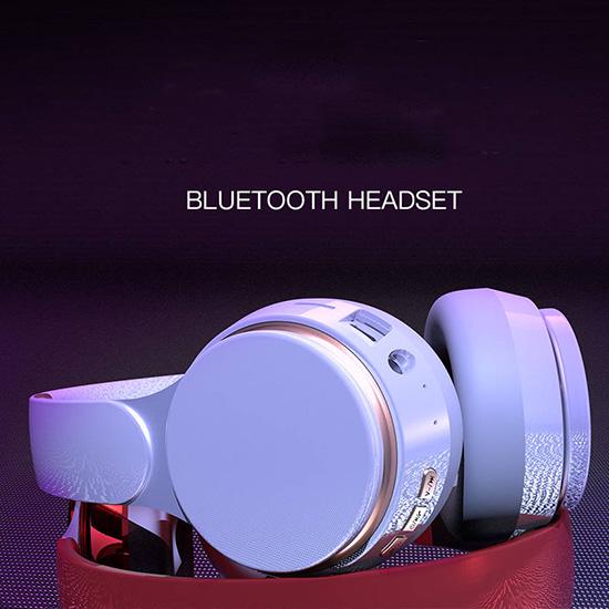 Multifunctional Bluetooth Headphone Multifunction Stereo Wireless Headset with Mic FM Radio Earphone