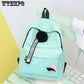 New Backpack Patchwork Backpack Women Canvas Backpack School Women Travel Bag