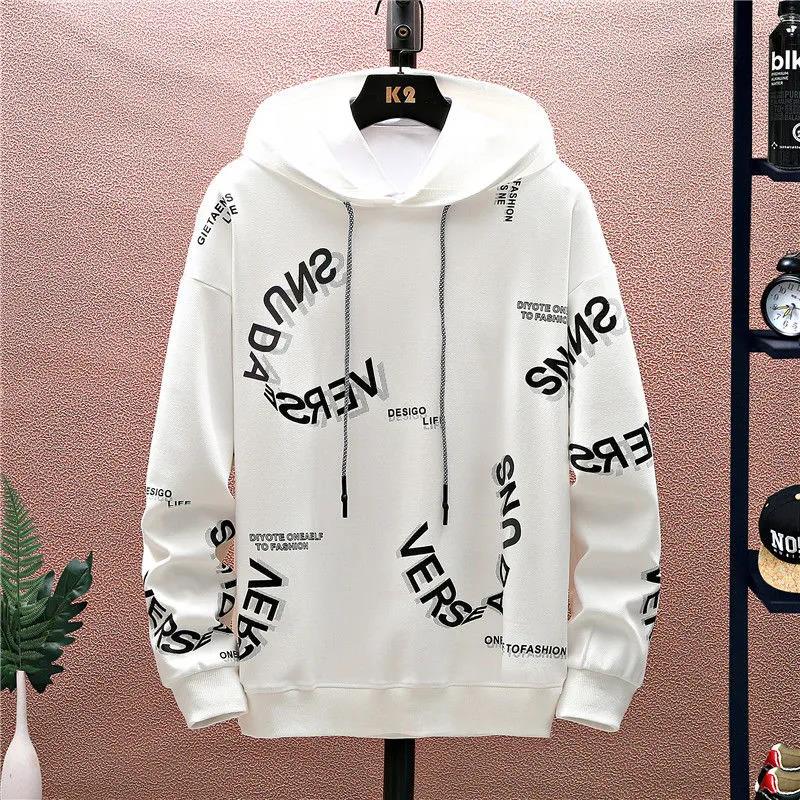 Men Pullover Suit Spring Hooded Pullover and Casual Pant School Trend Sweater Suit  Sports Suit