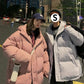 Workwear Padded Jacket Women Winter Loose Korean Student Oversize Couple Down Padded Jacket