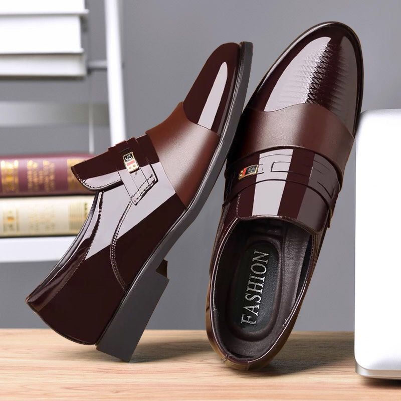Men's Business Non-slip Leather Shoes British Breathable Men's Shoes Men's Work Shoes