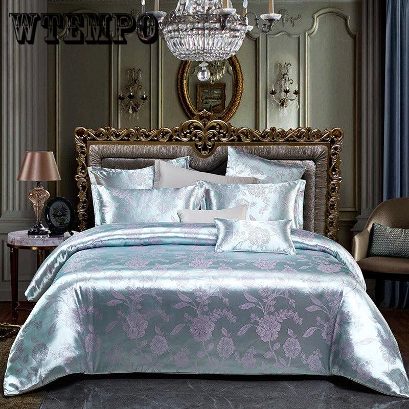 Jacquard Bedding Set Luxury Bed Set Double King Queen Size Bed Sheet Set Duvet Cover